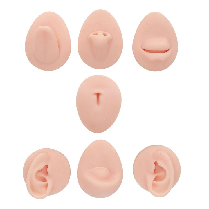 Silikon-Nasenmodell Weiches Silikon Flexibles Modell Körperteil-Display-Set Body-Piercing-Übungsmode
