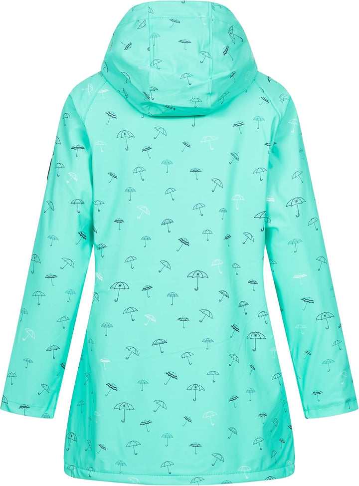 Seestern Damen Umbrella Regenjacke 50 turquoise, 50 turquoise