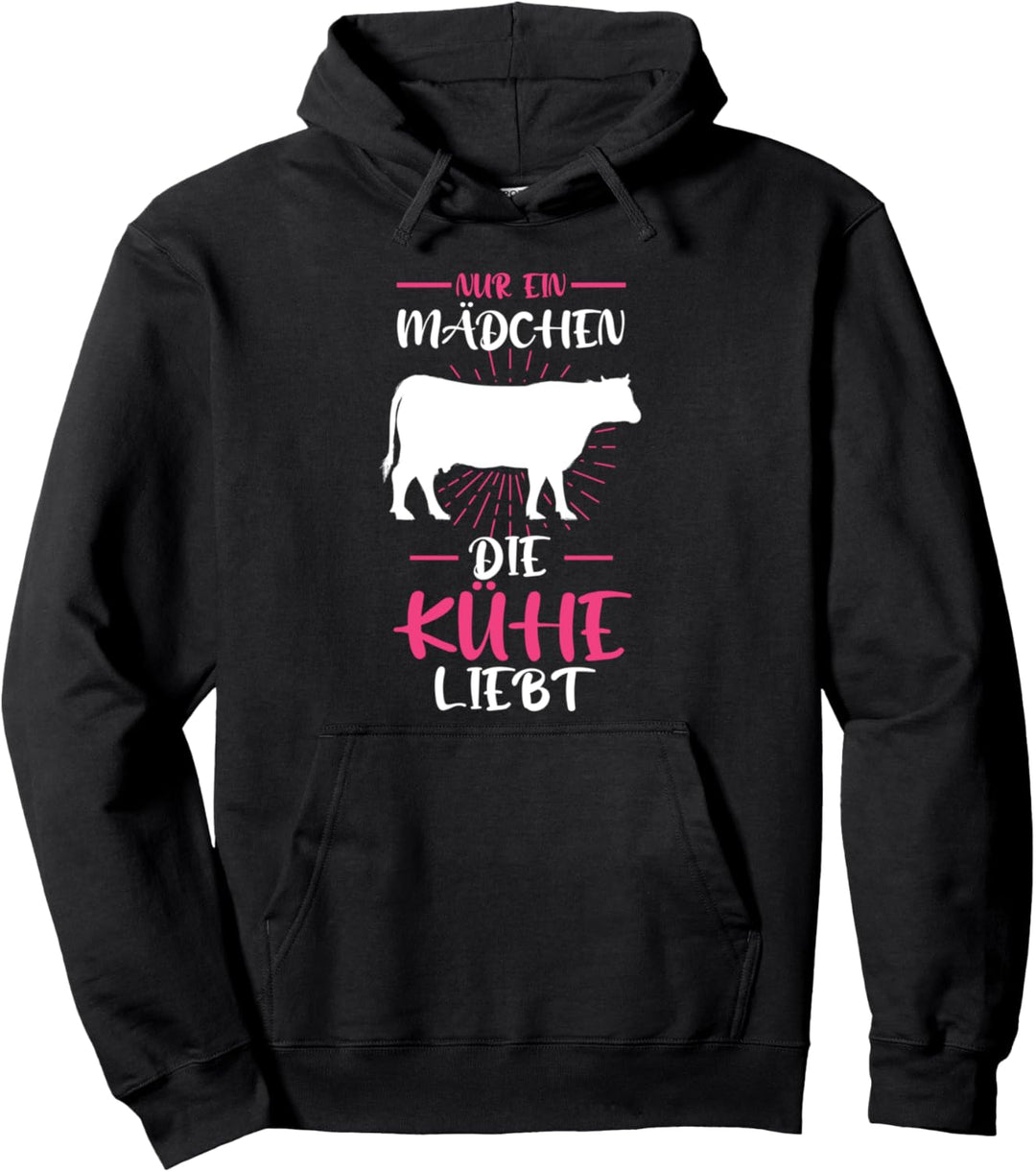 Kühe Mädchen Bäuerin Kuh Pullover Hoodie