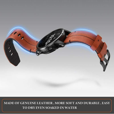 NotoCity Ersatz-Lederband Kompatibel mit Garmin Fenix 7X / Fenix 5X/5X Plus/Fenix 6X pro/Fenix 6X Sa