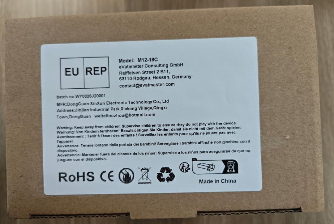 Powarobor M12-18C Multi-Voltage Ersatz Schnellladegerät Kompatibel mit Milwaukee 12V-18V Li-ion Akku