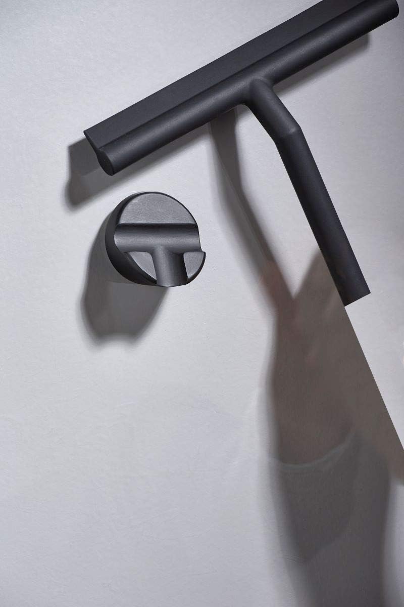 Zone Denmark Duschabzieher/Bad- und Duschwischer mit Halter, Silikon und Kunststoff, 21 x 17 cm, wei
