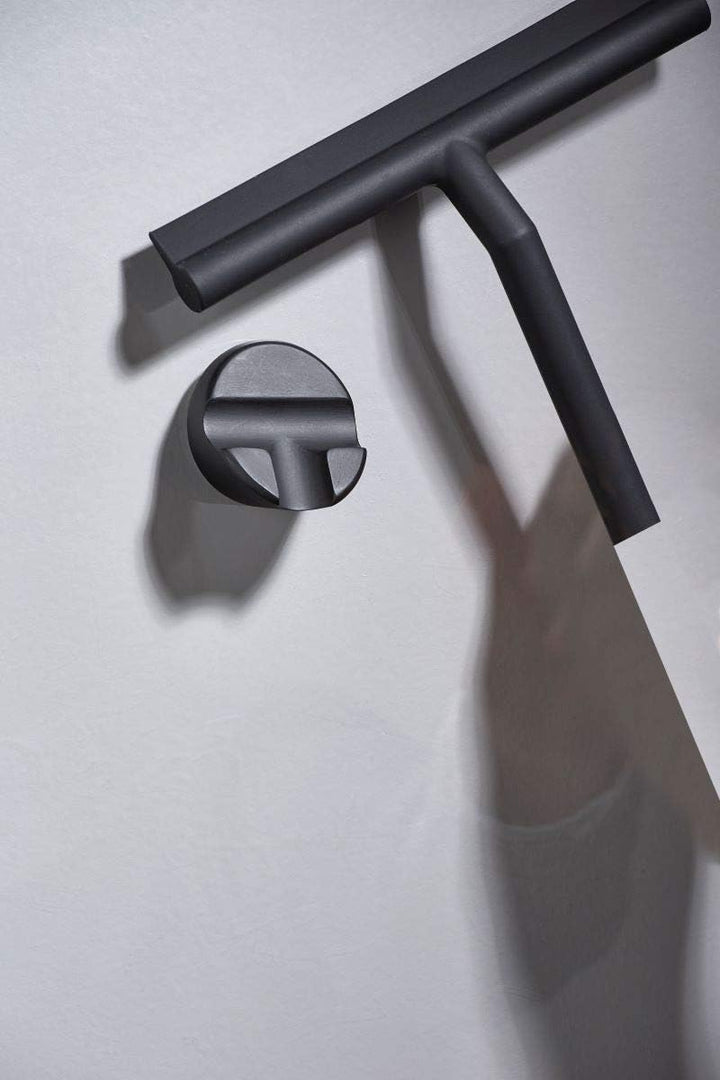 Zone Denmark Duschabzieher/Bad- und Duschwischer mit Halter, Silikon und Kunststoff, 21 x 17 cm, wei