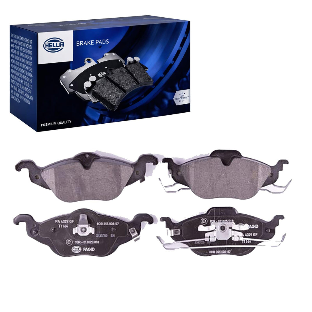 HELLA PAGID 8DB 355 008-571 Bremsbelagsatz - T1164 - Dicke/Stärke: 17.3mm - Bremssystem: Teves - mit