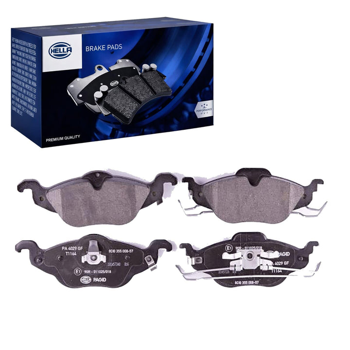 HELLA PAGID 8DB 355 008-571 Bremsbelagsatz - T1164 - Dicke/Stärke: 17.3mm - Bremssystem: Teves - mit