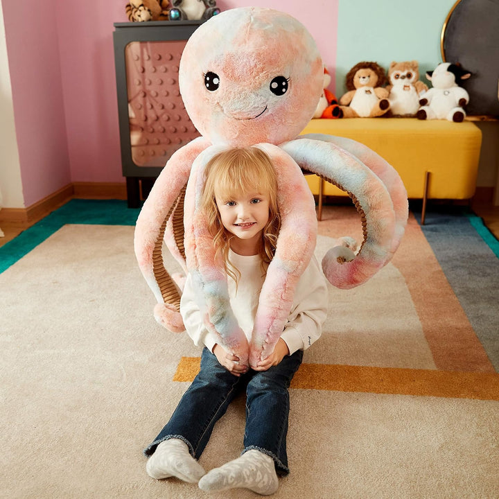 IKASA Gross Krake Octopus Stofftier Riesenkrake Plüschtiere für Kinder,75cm Gross Kuscheltier Plüsch