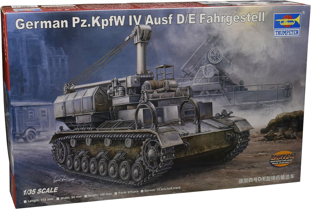 Trumpeter 00362 Modellbausatz German Pz.Kpfw IV Ausf. D/E Fahrgestell