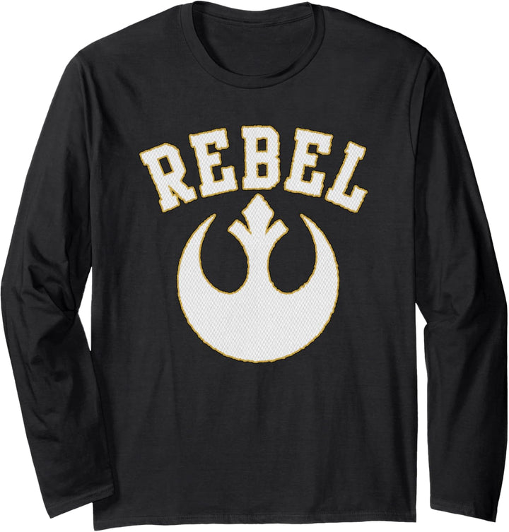 Star Wars REBEL Logo Collegiate Sport Jersey Langarmshirt