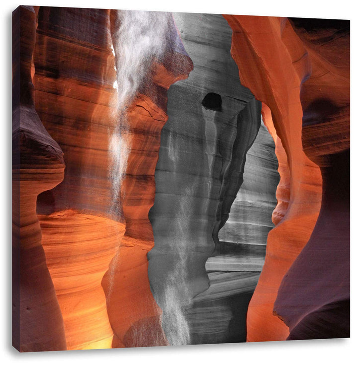 Pixxprint prächtiger Antelope Canyon als Leinwandbild/Grösse: 70x70 cm/Wandbild/Kunstdruck/fertig be
