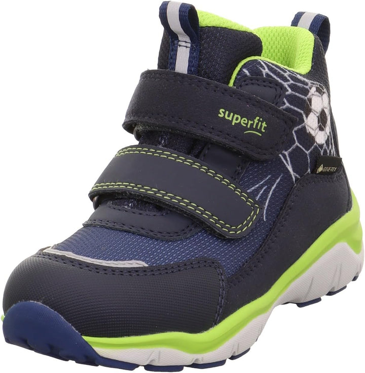 Superfit Jungen Sport5 Hohe Sneaker 21 EU Blau Hellgrün 8000, 21 EU Blau Hellgr&#xFC;n 8000