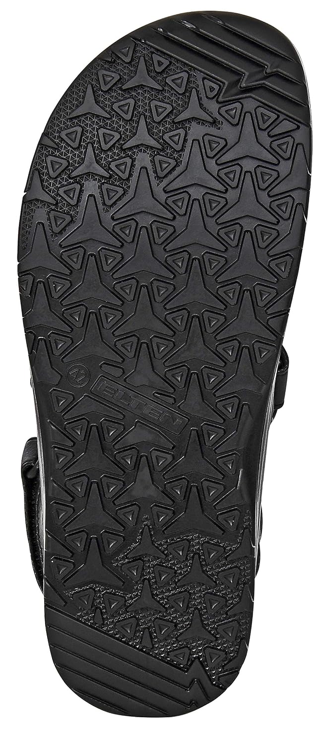 ELTEN Clog MICHEL black ESD SB, Damen und Herren, Textil, Stahlkappe, leicht, klassisch, Schwarz, Gr