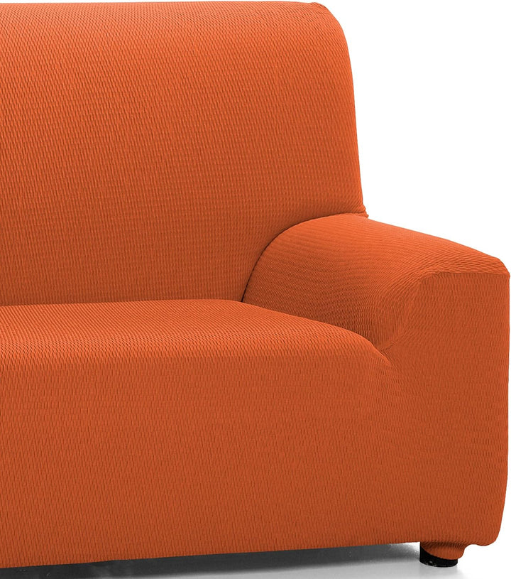 Martina Home Tunez elastischer Sofabezug, Stoff, Orange, 4-Sitzer (220 bis 260 cm) Orange 4 Plätze,