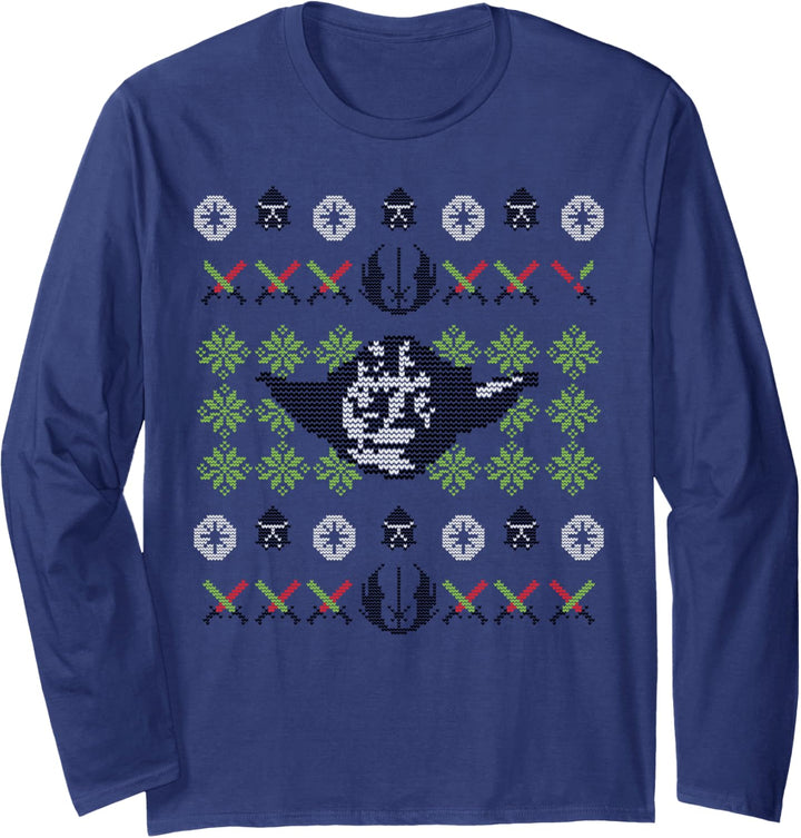 Star Wars Yoda Jedi Knight Ugly Sweater Langarmshirt