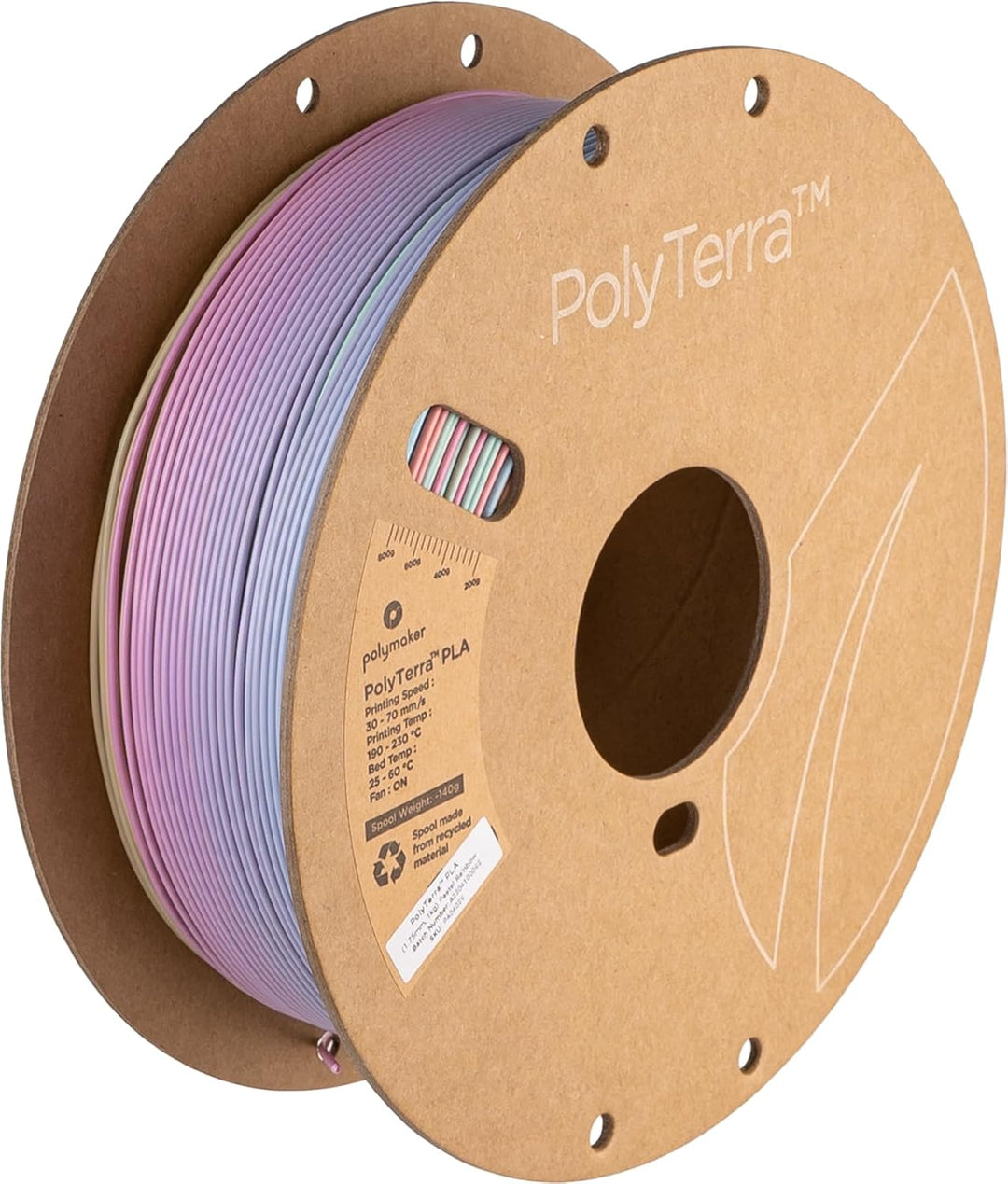 Polymaker Polyterra PLA Gradient - 1.75mm - 1kg - Pastel Rainbow 001-1kg Pastell Regenbogen【neu】 1,7