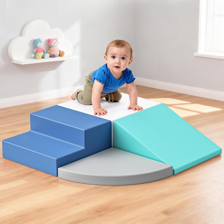 Hoyiyobi Schaumstoff-Kletterblöcke für Kinder, Schaumstoff-Bausteine XXL, Montessori-Spielzeug für