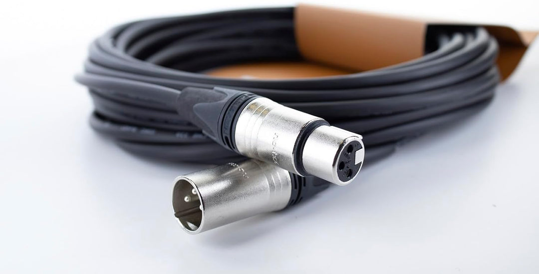 CORDIAL - CXM1FM - Mikrofonkabel XLR 1 m, Stecker NEUTRIK XLR NC3 XX f/m, Select