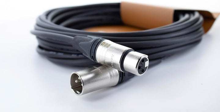 CORDIAL - CXM1FM - Mikrofonkabel XLR 1 m, Stecker NEUTRIK XLR NC3 XX f/m, Select