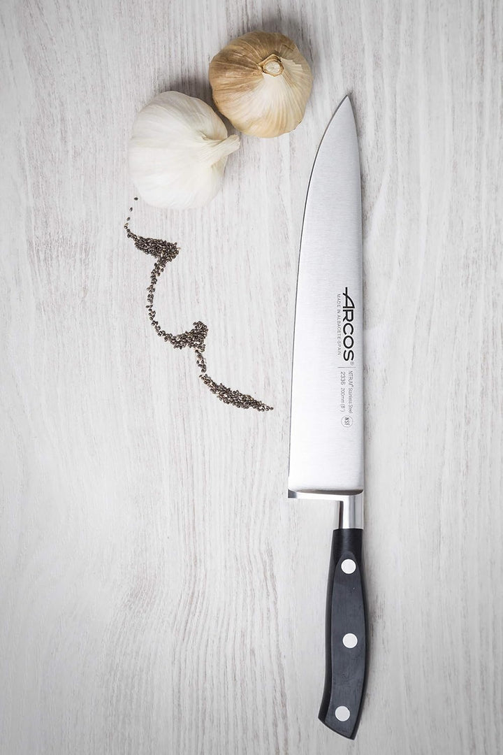 Arcos Serie Riviera - Geschenkbox Küchenmesser-Set 6 Stück (5 Messer + 1 Wetzstahl) - Klinge aus Nit