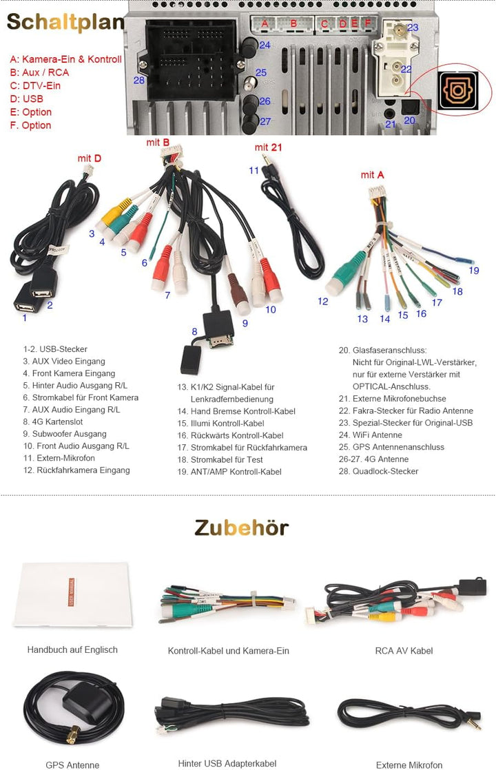 Erisin 9 Zoll Android 13 Autoradio 2 Din mit GPS Navi Für VW Crafter 2 Caddy Polo 6R Transporter T6