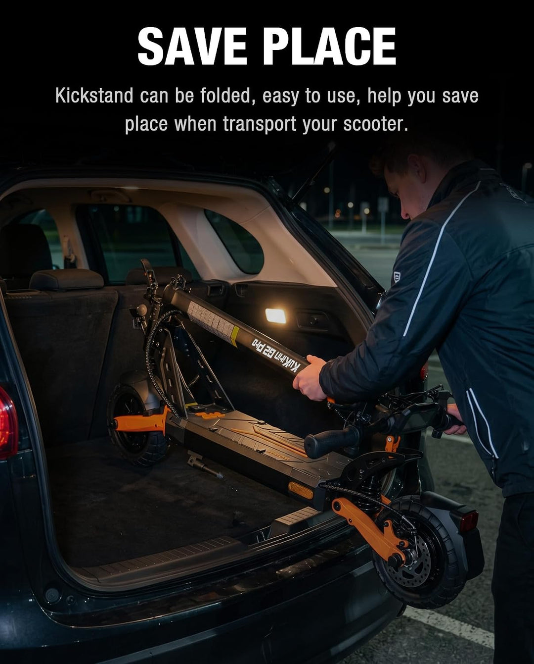 Seitenfussstütze passend für Kukirin G2 Pro E-Scooter, Parkständer aus Aluminiumlegierung, Original