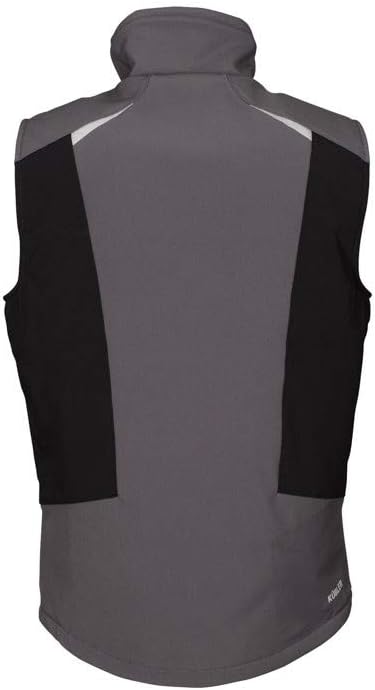 KÜBLER Workwear KÜBLER WEATHER Softshellweste schwarz, Grösse 3XL, Unisex-Arbeitsweste aus Mischgewe