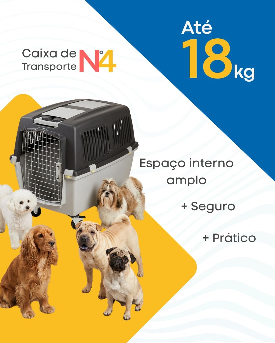 Transportbox GULLIVER 4 IATA 71 x 51 x 50 cm L 72 x B 52 x H 51 cm, L 72 x B 52 x H 51 cm
