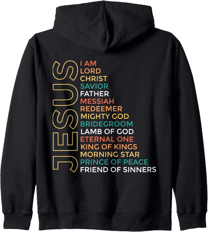 Namen Jesu - Namen von Jesus - christliches Shirt Kapuzenjacke