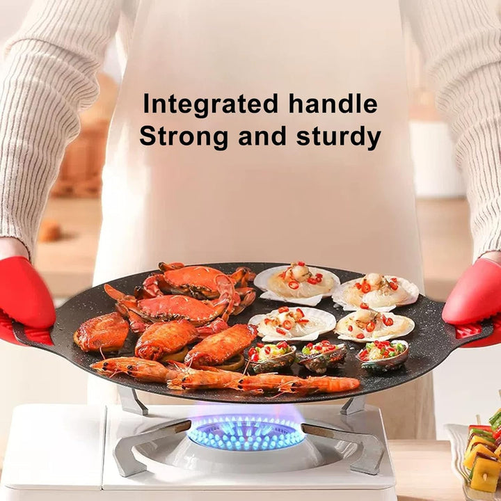 Quadratische Grillpfanne Im Koreanischen Stil, Koreanischer BBQ-Platten-Barbecue-Grill Antihaft-Rund
