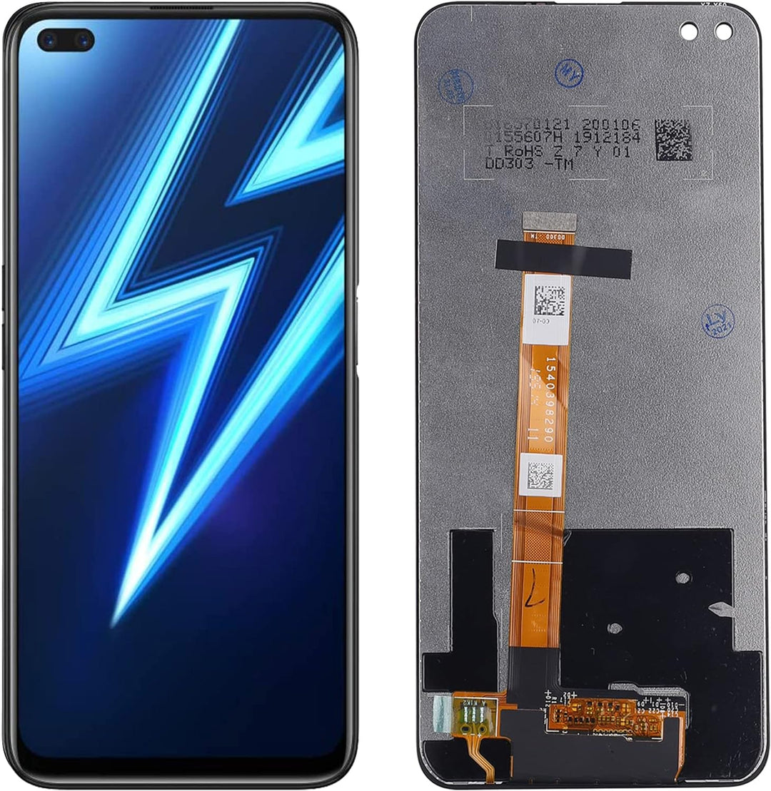 SwarKing LCD Display kompatibel mit Realme 6 Pro Touch Screen Digitizer (Schwarz ohne Rahmen) Ersatz
