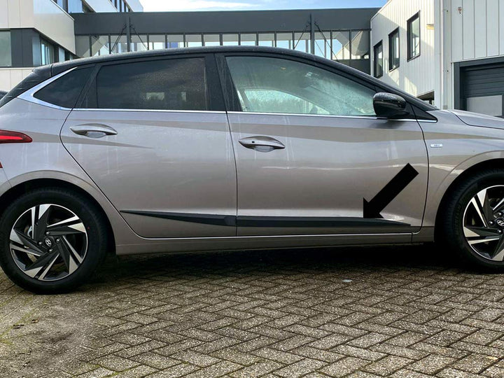 Seitenschutzleisten schwarz passend für Hyundai i20 3. Generation 5-Türer ab 08.2020- F67 (3700067)
