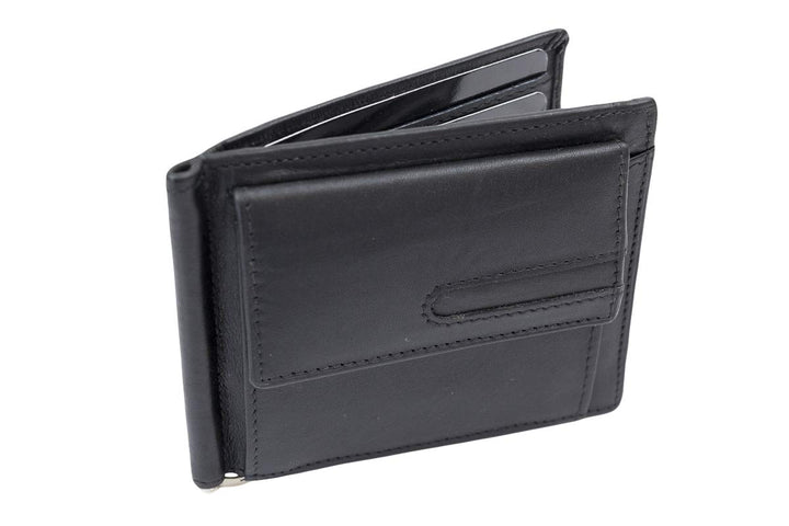 LEAS Dollar Clip mit Kleingeldfach RFID Geldscheinklammer flach Geldklammer Money Clip extra dünn fü