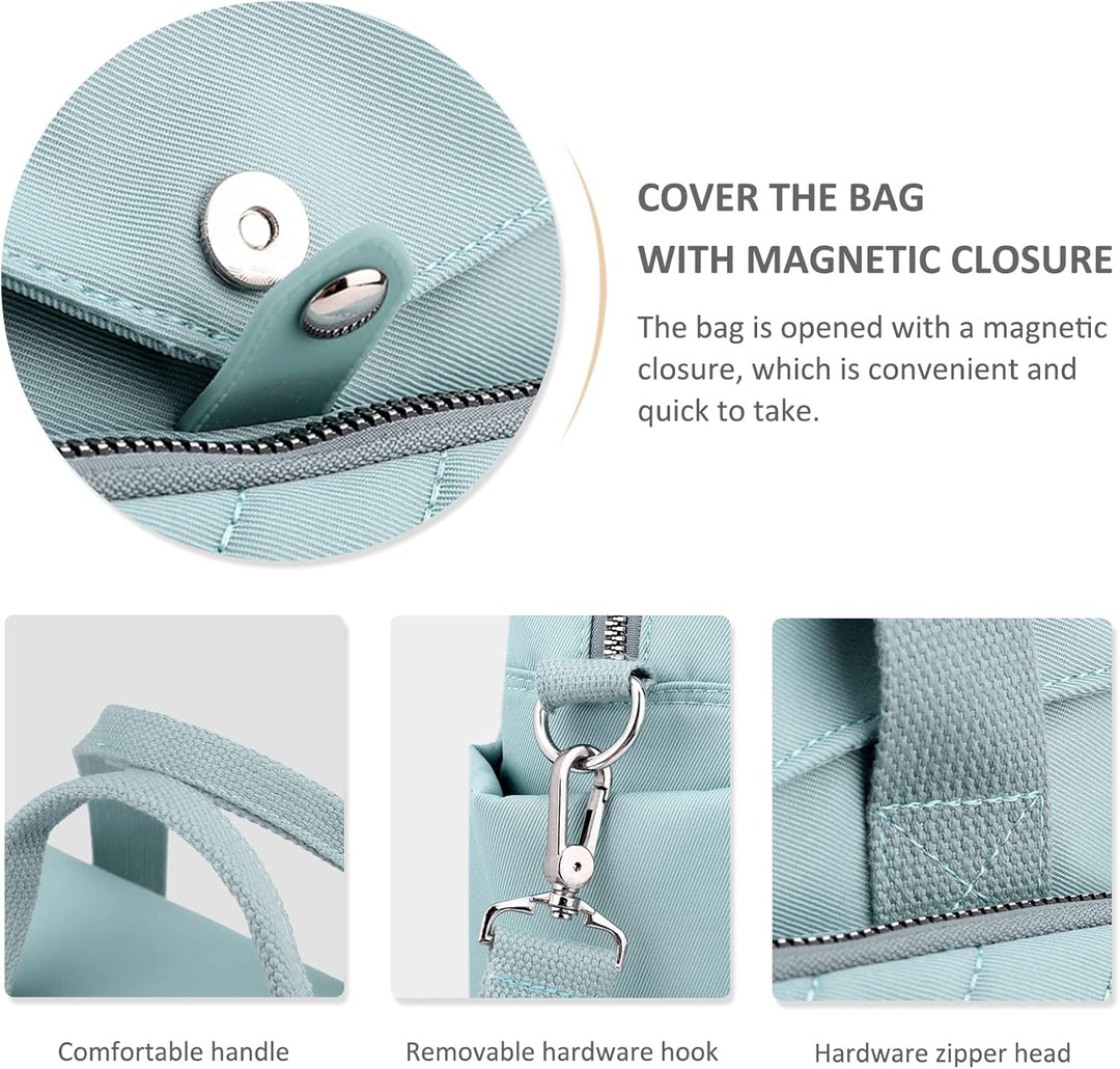 NICOLE & DORIS Damen Schultertasche Gross Handtasche Shopper Multifunktionale Umhängetasche Lässiger