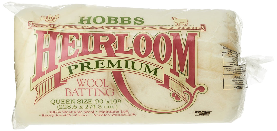 Hobbs WL90 Erbstück Prämie wolle: 90 x 108in (Queen), Baumwolle, Sortiert