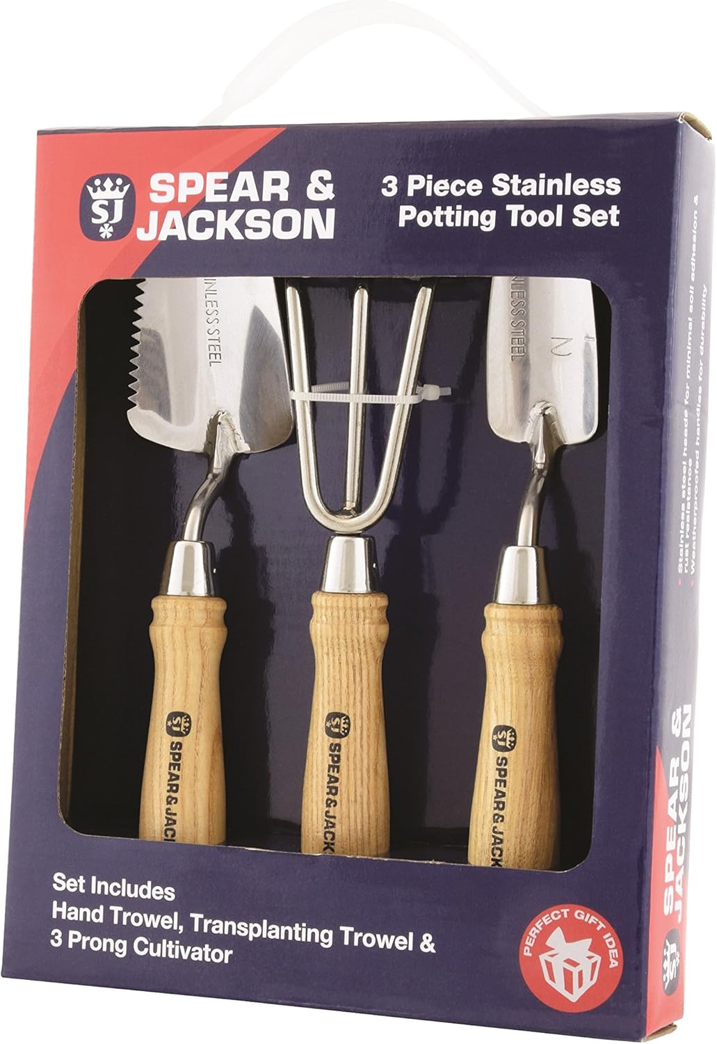 Spear & Jackson POTTING3PS Einpflanz-Werkzeugset, Edelstahl, 3-teilig Potting Tool Set, Potting Tool