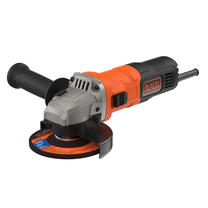 Black+Decker Winkelschleifer (710 W, 115 mm Scheibendurchmesser, Nullspannungsschalter, Sanftanlauf,