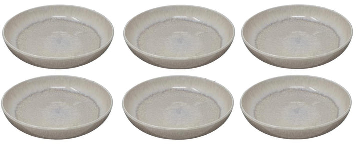 Villeroy & Boch like. by Perlemor Sand Pastaschale 6er Set, 22 cm, Suppenschalen im Pottery Look mit