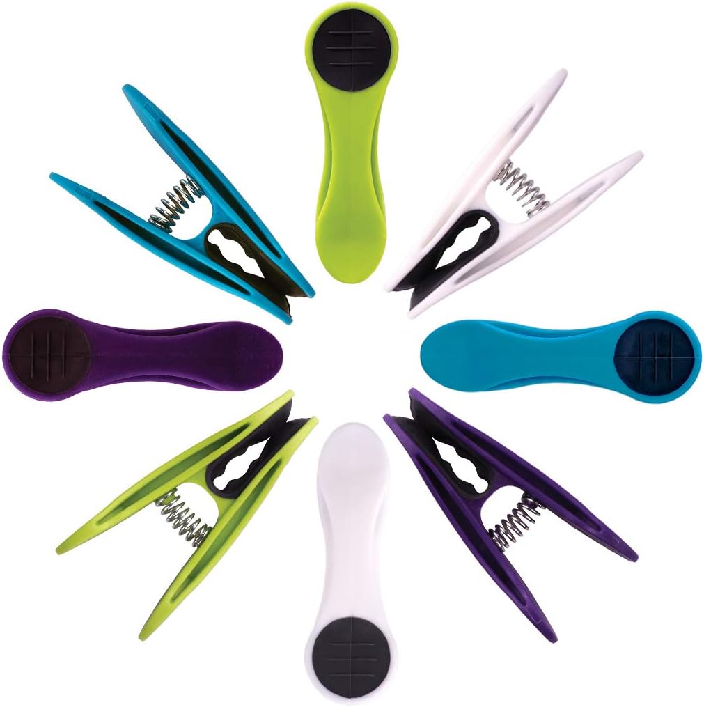 96 Wäscheklammern Soft Grip Softgrip Soft Touch Softtouch (Weiss, Blau, Grün, Lila) und 1 Wäscheklam