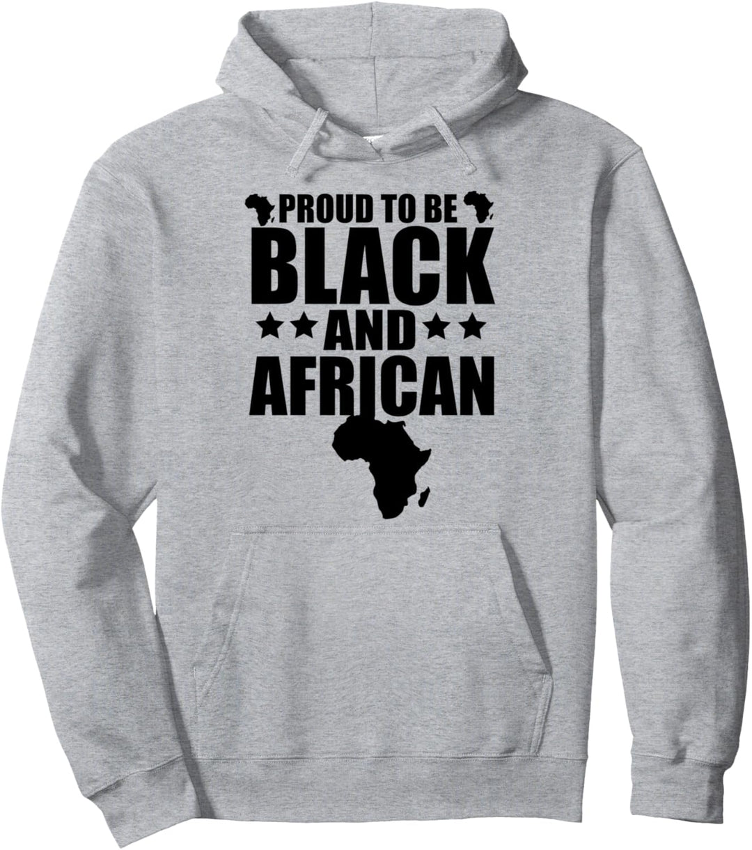 Oheneba: Proud To Be Black And African Melanin Africa Pride Pullover Hoodie