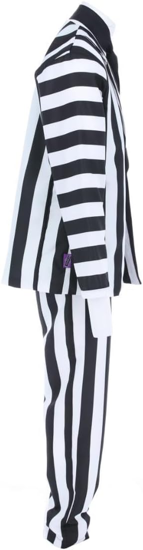 Smiffys Beetlejuice Kinderkostüm mit Jacke Mock Shirt Krawatte und Hose Offiziell lizenzierte Warner