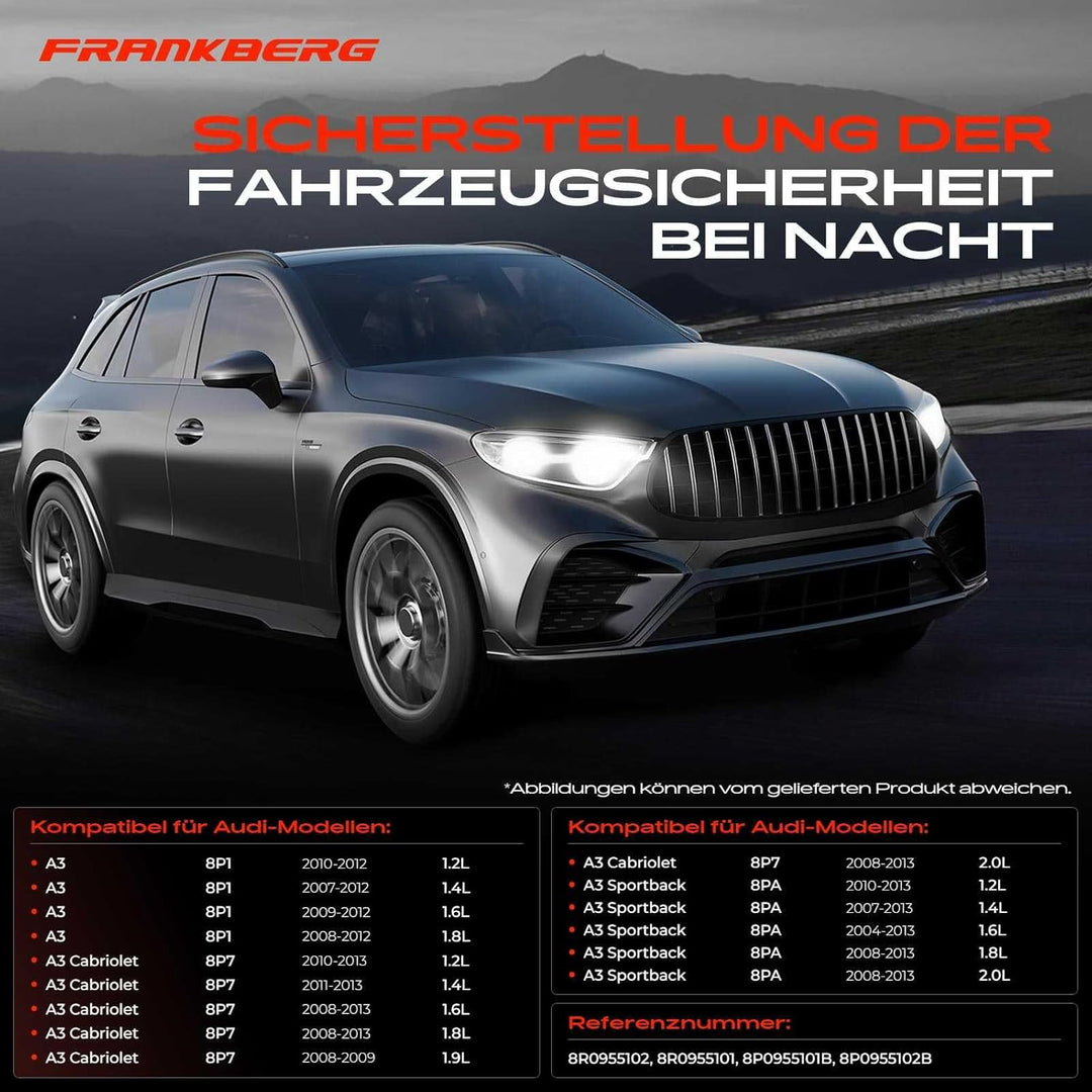 2x Scheinwerferreinigung Waschwasserdüse Links Rechts für A3 8P1 A3 Cabriolet 8P7 A3 Sportback 8PA 2