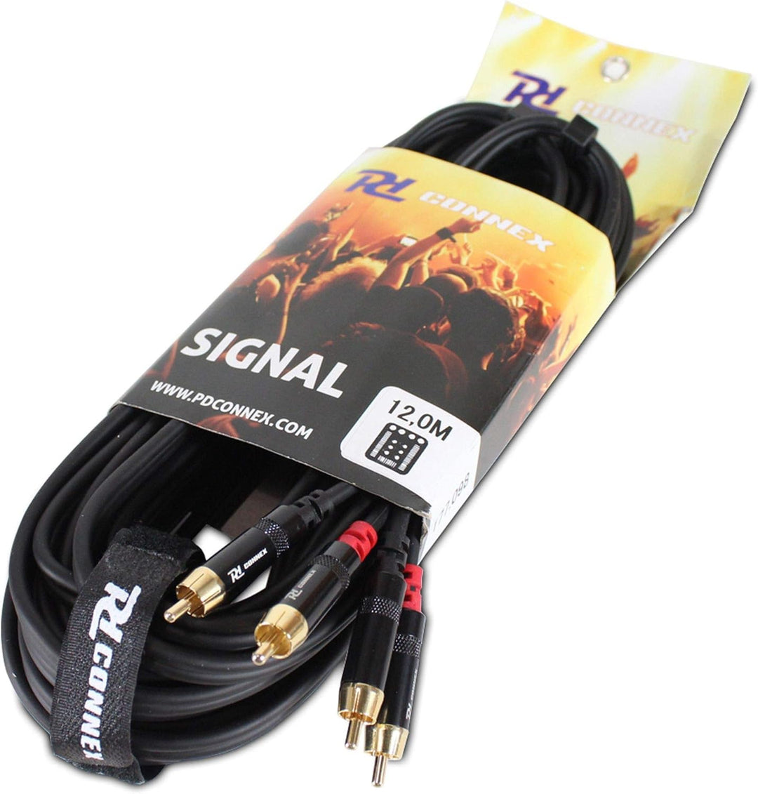 Audiokabel Signalkabel 2x RCA - 12 Meter