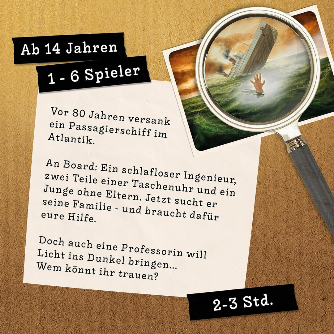 Hidden Games Tatort – Schatten der Zeit – realistisches Krimispiel – Krimi Game – Kriminalfall lösen
