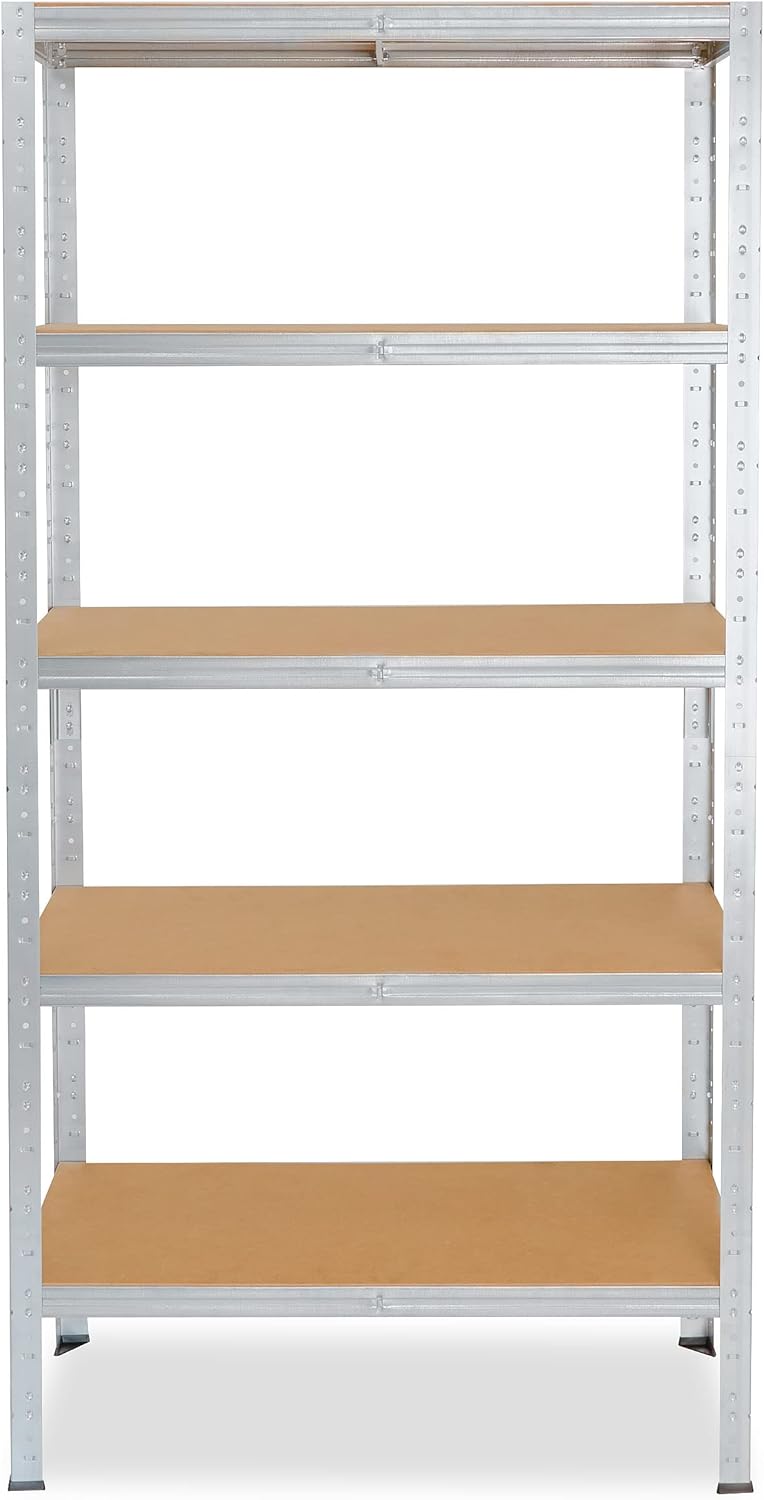 shelfplaza® 180x70x30cm HOME Schwerlastregal verzinkt/Metallregal mit 5 Böden/Kellerregal Metall, Ga