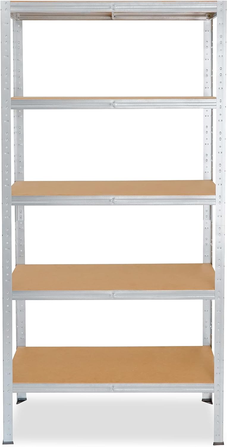 shelfplaza® 155x60x50cm Home Schwerlastregal verzinkt/Metallregal mit 5 Böden/Kellerregal Metall, Ga