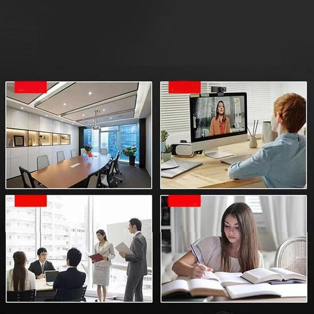 Yctze 2K-USB-Webcam mit Automatischem HiFi-Lautsprecher, Mikrofon ohne Reduzierung, Plug-and-Play-PC