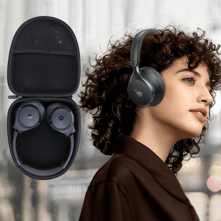 Hart Reise Schutz Hülle Etui Tasche für Soundcore by Anker Q20i Q20 Q20+ Q30 Q35 Q40 Q45 Hybrid Acti