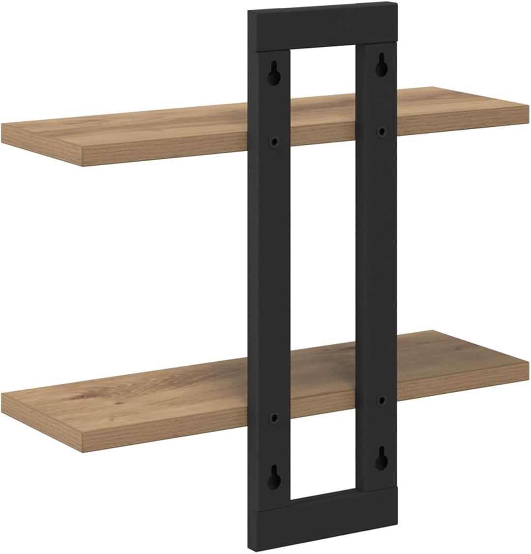 vidaXL Schweberegale Artisan-Eiche 40 x 15 x 40 cm Holzwerkstoff, Artisan-eiche