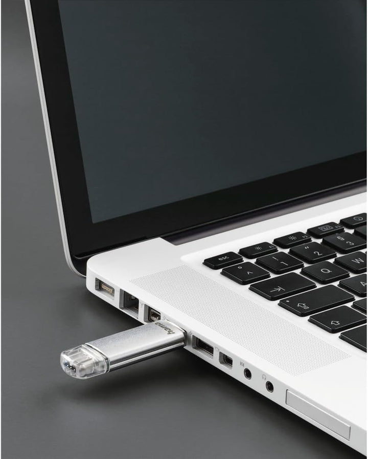Hama 128GB USB-Speicherstick mit USB 3.2 Gen 1-Type-C (2-in-1 USB-Stick, z.B.für Android Handy, Tabl