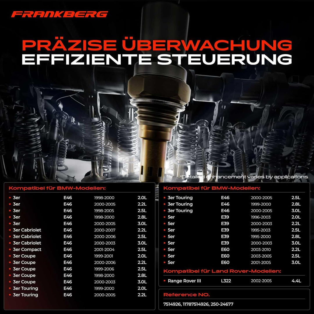 2x Lambdasonde Diagnosesonde für 3er E46 325i 330i 5er E60 525i 530i X3 E83 3.0i xDrive 2001-2006 11