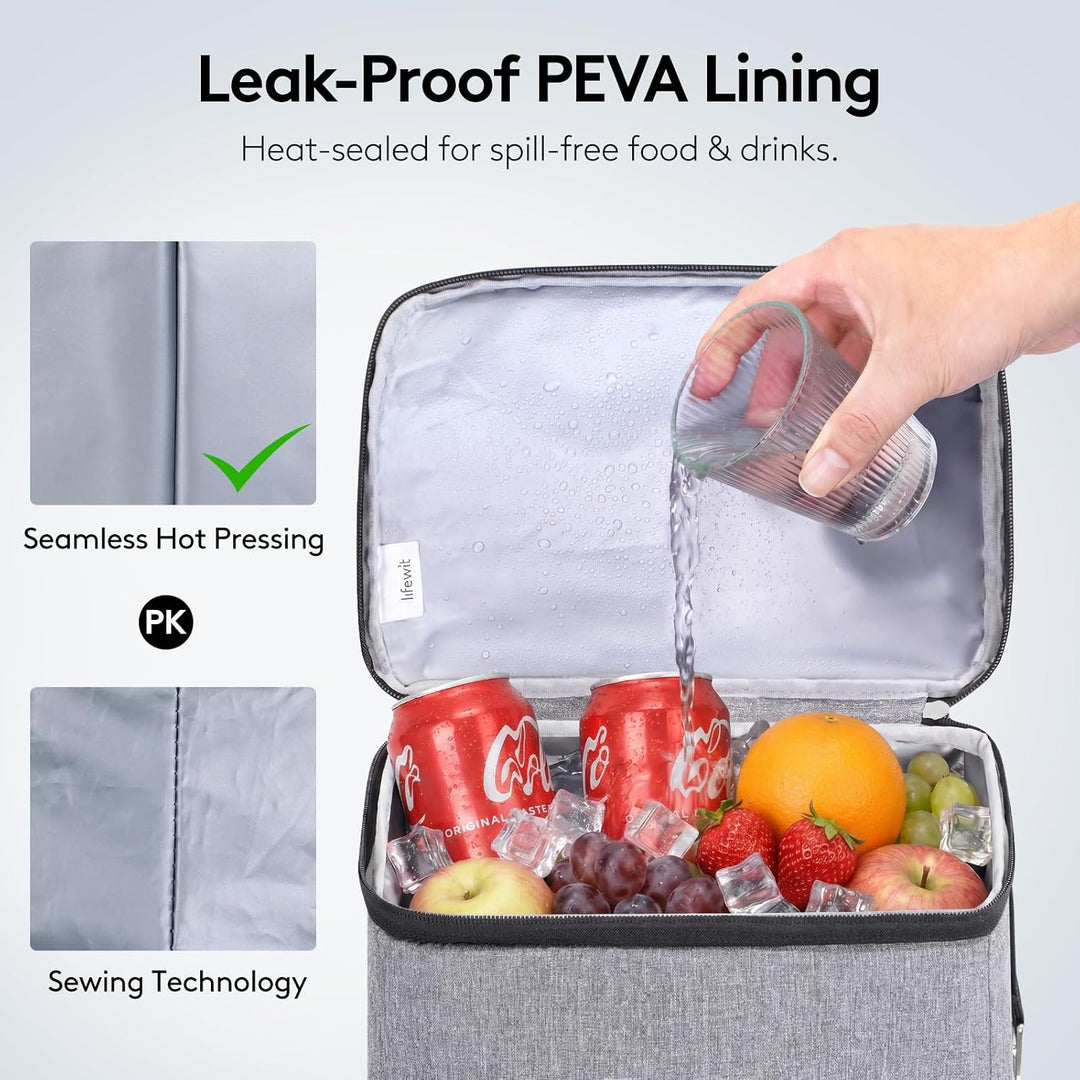 Lifewit Isolierter Thermo-Kühlrucksack 28L, Leichter Kühl-Rucksack mit Wasserdichtem Innenfutter, Tr